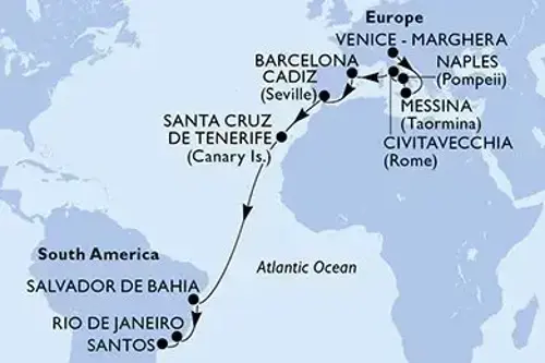 Cruise itinerary