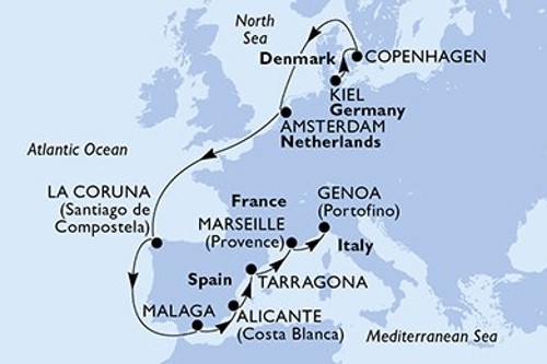 Cruise itinerary