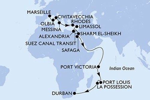Cruise itinerary