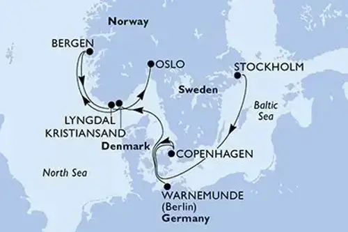 Маршрут круиза