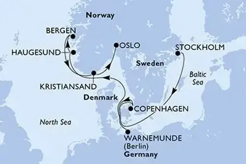 Cruise itinerary