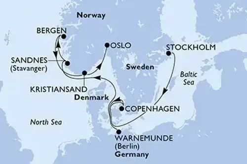 Маршрут круиза