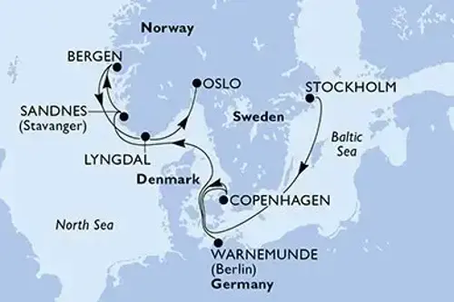 Маршрут круиза