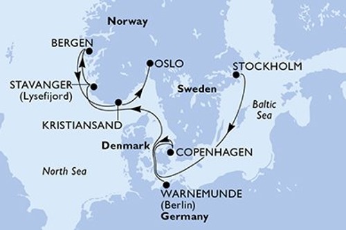 Cruise itinerary