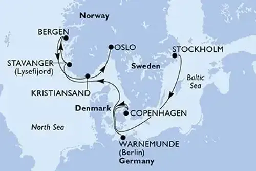Cruise itinerary