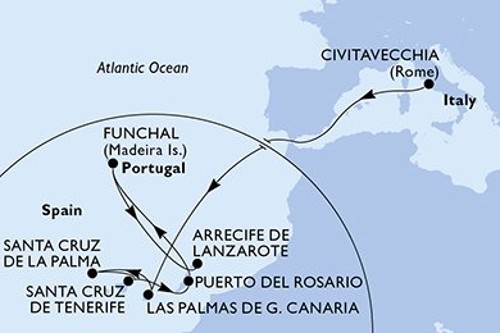 Cruise itinerary
