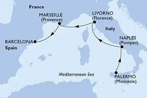 Маршрут круиза