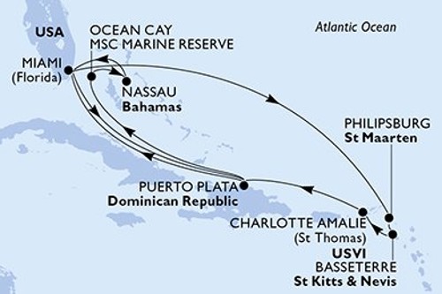 Cruise itinerary