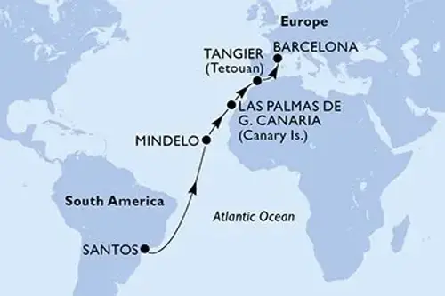 Маршрут круиза