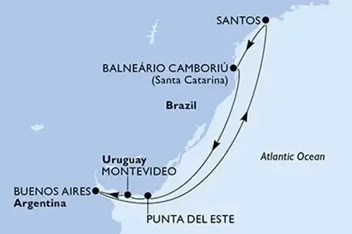 Cruise itinerary