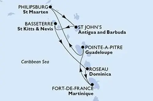 Cruise itinerary