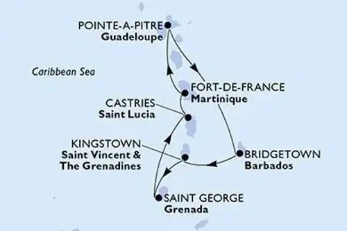 Cruise itinerary