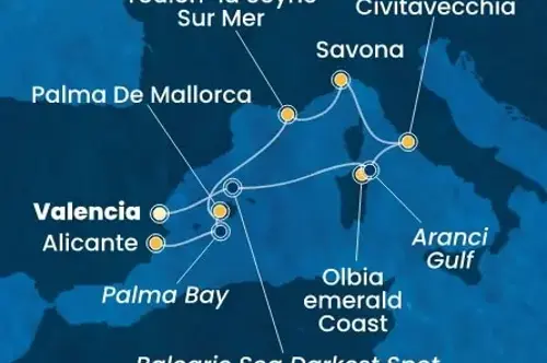 Cruise itinerary