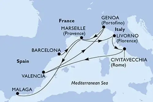 Cruise itinerary