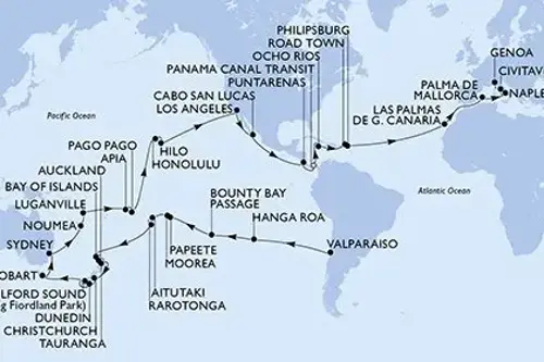 Cruise itinerary