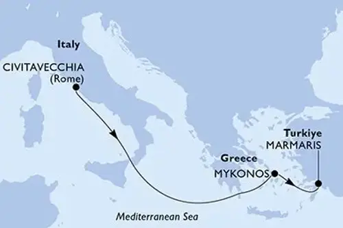 Маршрут круиза