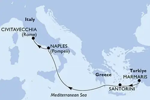 Cruise itinerary