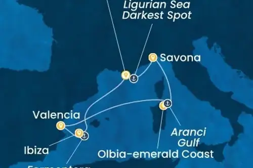 Cruise itinerary
