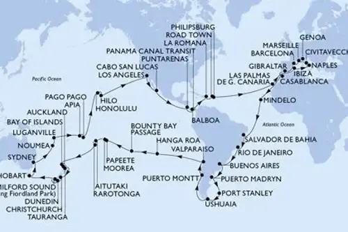 Cruise itinerary