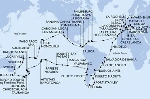 Cruise itinerary
