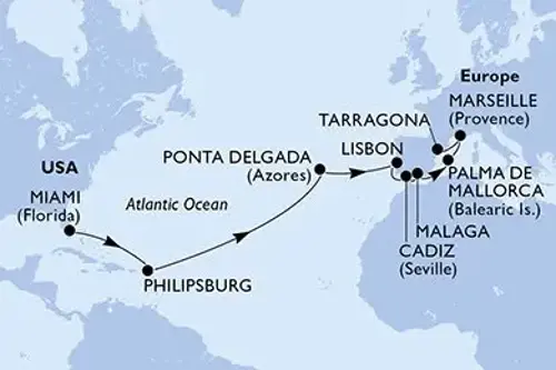 Cruise itinerary