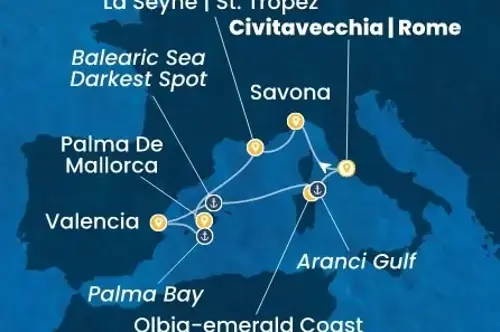Cruise itinerary