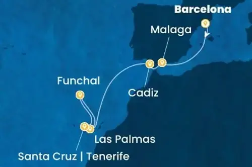 Cruise itinerary
