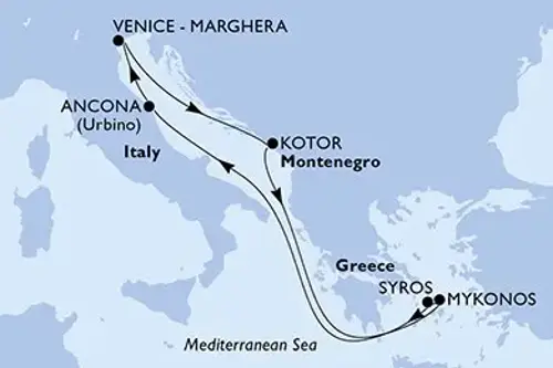 Cruise itinerary