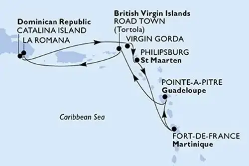 Cruise itinerary