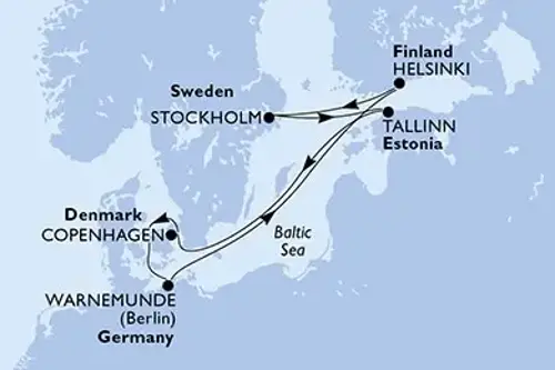 Cruise itinerary