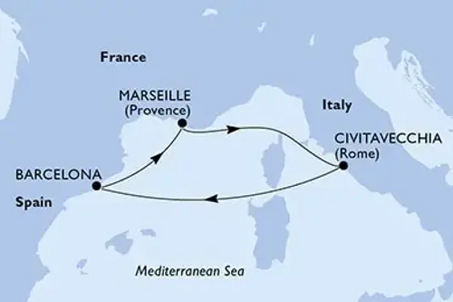 Cruise itinerary