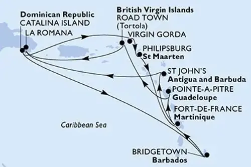 Cruise itinerary