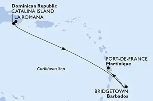 Cruise itinerary