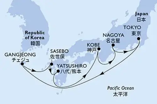 Cruise itinerary