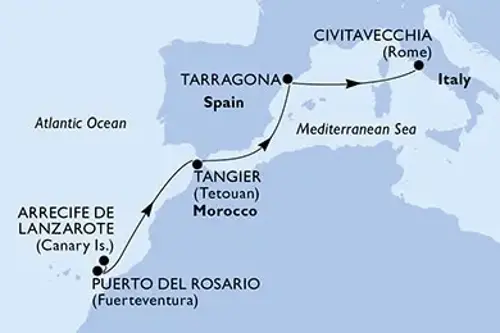 Cruise itinerary