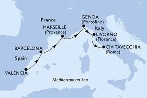 Cruise itinerary