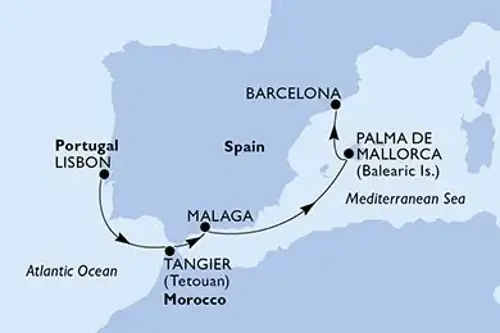 Cruise itinerary