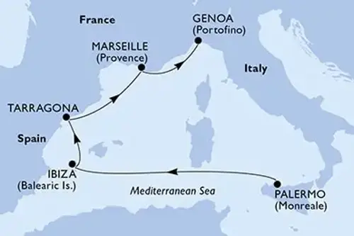 Cruise itinerary