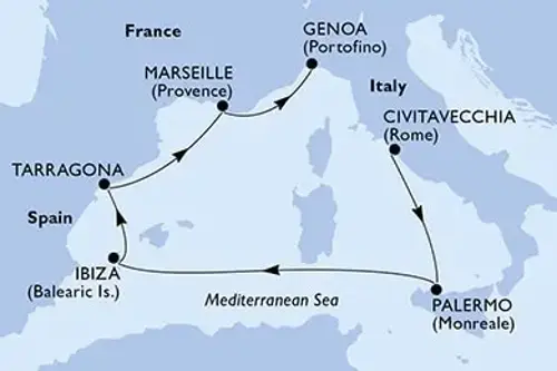 Cruise itinerary