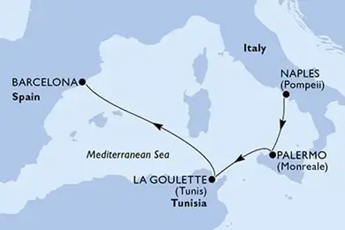 Cruise itinerary