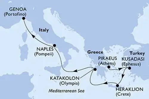 Cruise itinerary