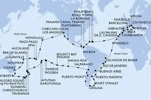 Cruise itinerary