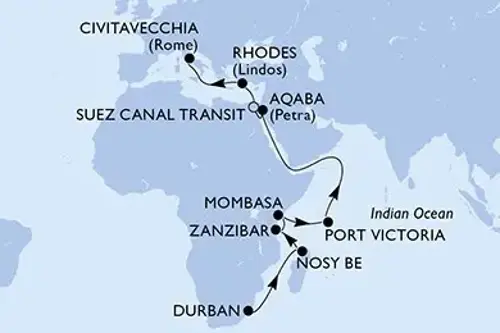 Cruise itinerary