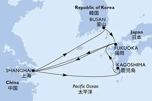 Маршрут круиза
