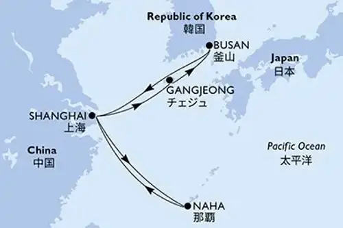 Cruise itinerary