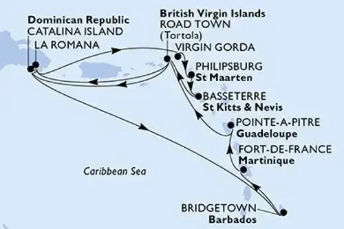 Cruise itinerary