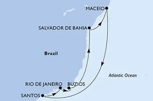 Cruise itinerary