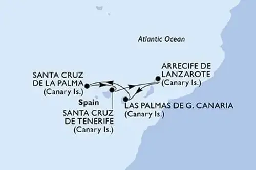 Cruise itinerary