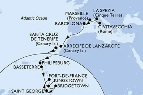 Cruise itinerary