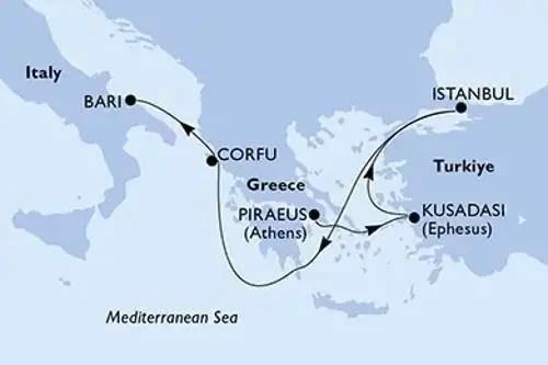 Cruise itinerary